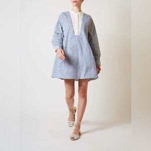 Thierry Colson Victoria Mini Caftan dress size medium PINK